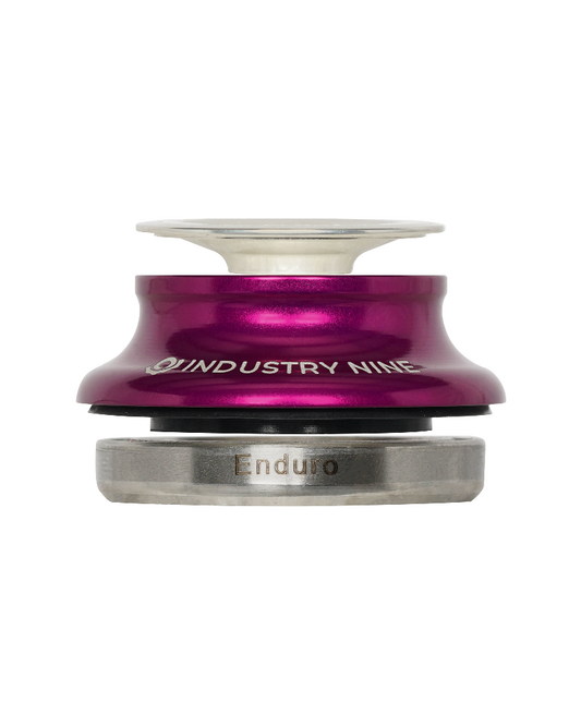 HSA-IA41MSUU-S - Headset - IS Top - 41mm Top Bearings - 41mm Upper Headtube - 15mm Top Cover - Silver Cap - Purple Cover - Purple Top Cup - SS Bearings