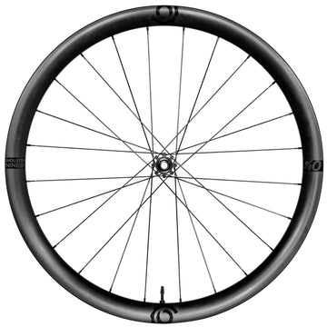 AR40 CR-Solix Road SP-700C-Front Wheel-Centerlock-Silver Hub-Sapim CX-Ray Steel Spoke-Black Nipples-QR x 100