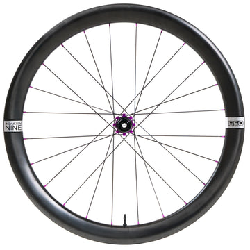 R50 CR-Solix Road SP-700C-Front Wheel-Centerlock-Purple Hub-Sapim CX-Ray Steel Spoke-Black Nipples-12 x 100