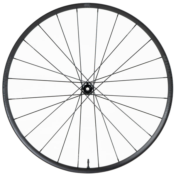 i9 GVLr Aluminum-System Solix-700C-Front Wheel-Centerlock-Black