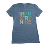 Women's Fitted Tee - I9 Line Art